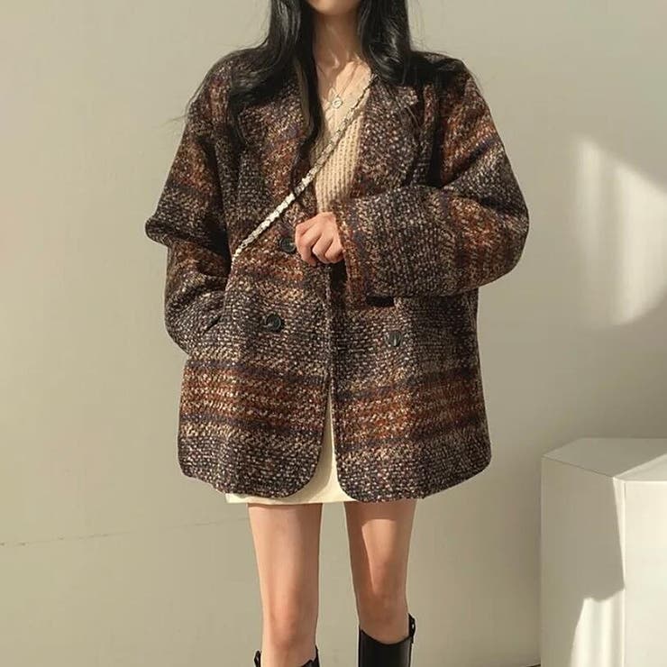 ブラウン | チェスターコート【韓国ファッション】 | Doula Doula