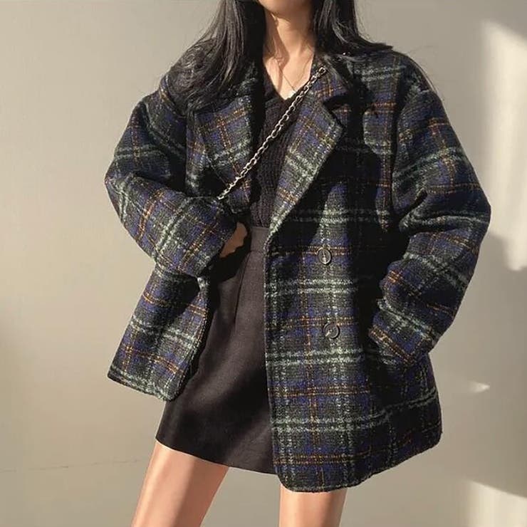 グリーン | チェスターコート【韓国ファッション】 | Doula Doula