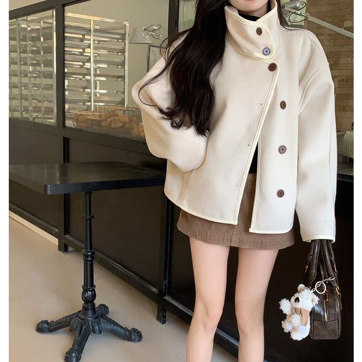 ダッフルコート【韓国ファッション】[品番：DOUW0010055]｜Doula Doula