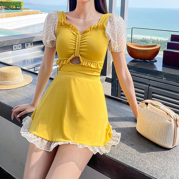 イエロー | 水着セット【韓国ファッション】 | Doula Doula