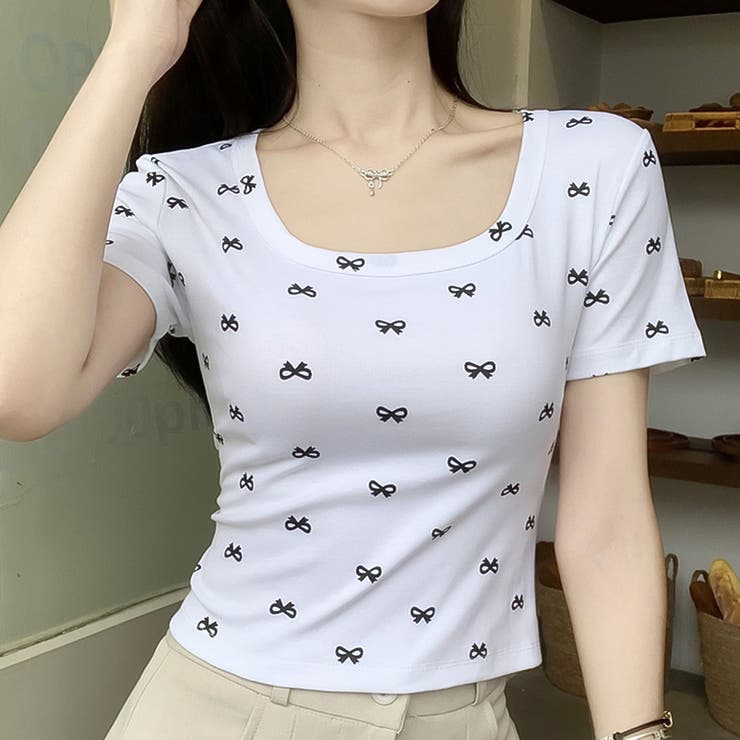 ホワイト | Ｔシャツ【韓国ファッション】 | Doula Doula