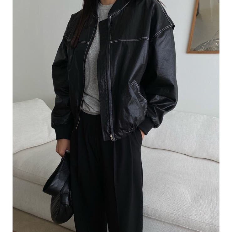 ライダースジャケット【韓国ファッション】 | Doula Doula | 詳細画像1 