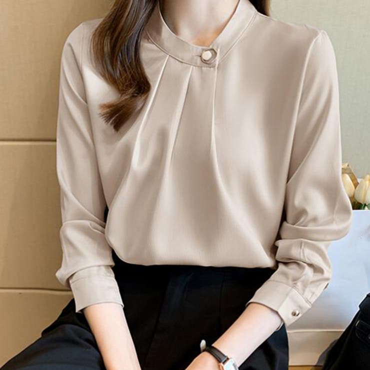 ベージュ | ブラウス【韓国ファッション】 | Doula Doula