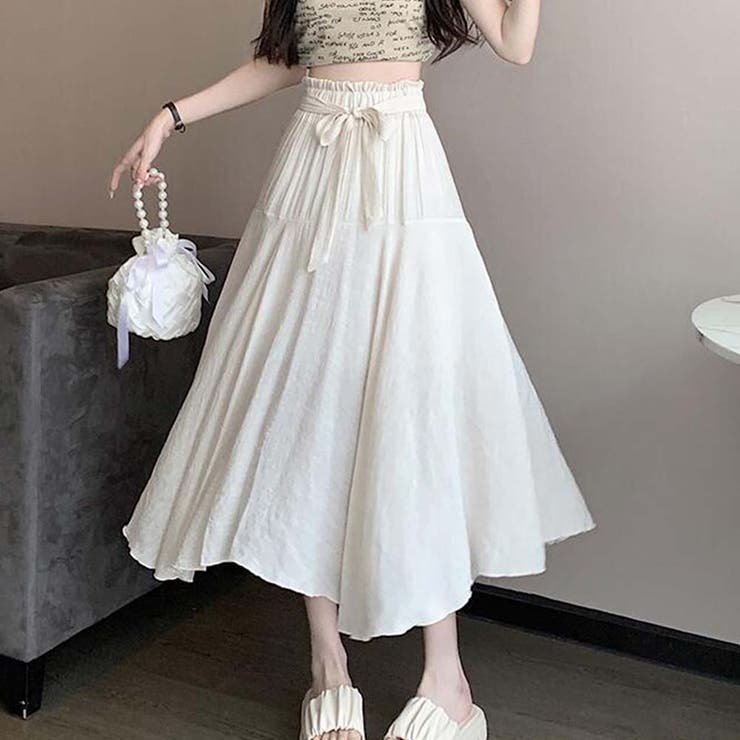 アシンメトリーリネンスカート【韓国ファッション】 | Doula Doula | 詳細画像7 