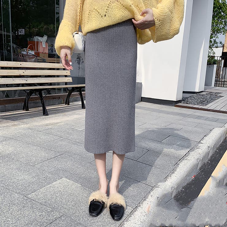 グレー | タイトスカート【韓国ファッション】 | Doula Doula