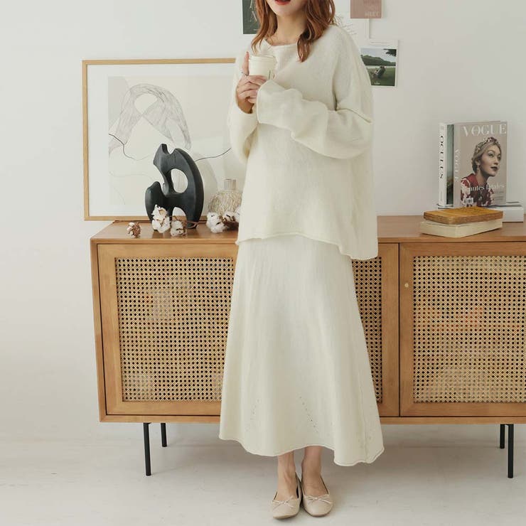 オフホワイト | セットアップ【韓国ファッション】 | Doula Doula