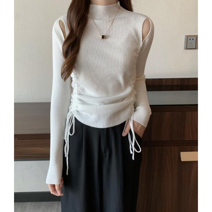 ホワイト | ニット・セーター【韓国ファッション】 | Doula Doula