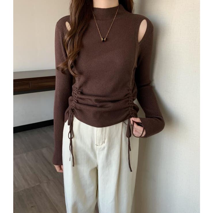 ブラウン | ニット・セーター【韓国ファッション】 | Doula Doula