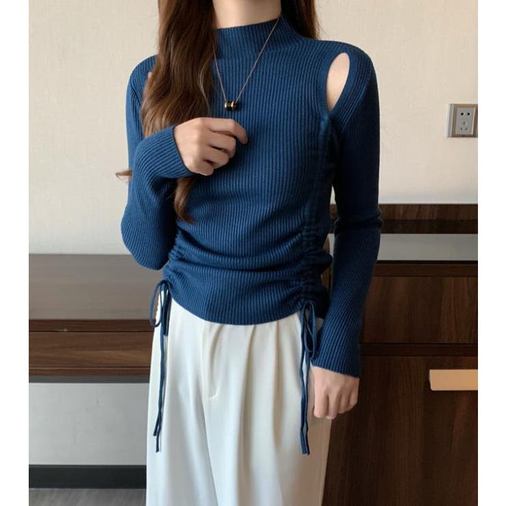 ネイビー | ニット・セーター【韓国ファッション】 | Doula Doula
