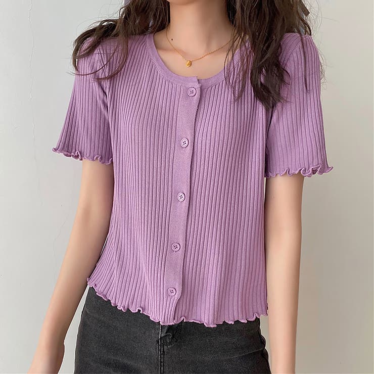 パープル | カーディガン【韓国ファッション】 | Doula Doula