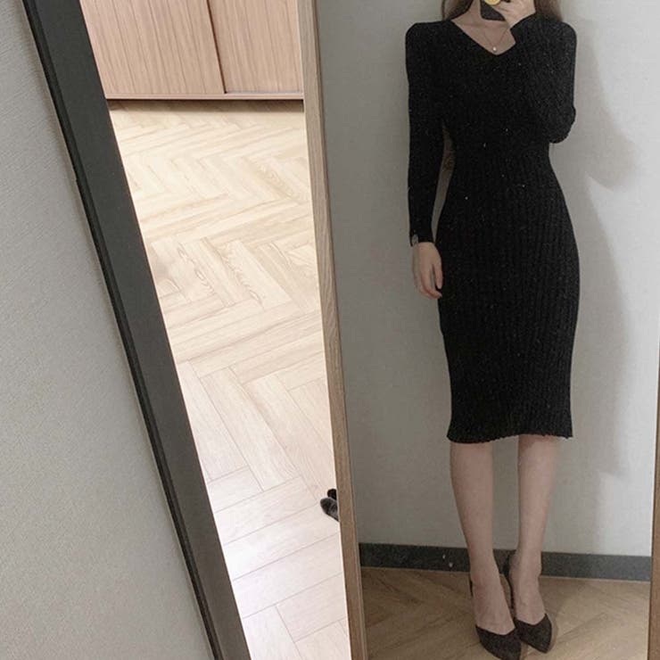 ✨新品同様✨ リヴドロワ　リネンタッチニットワンピース ✨新品同様✨ リヴドロワ リネンタッチニットワンピース ワンピース