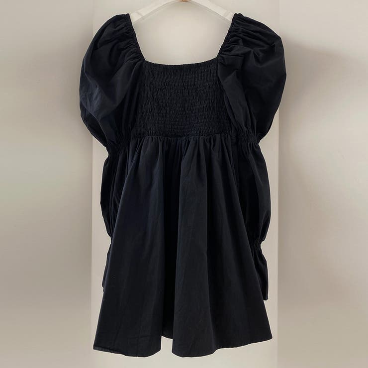 パフスリーブコットンミニワンピース【韓国ファッション】【春夏新商品】 | Doula Doula | 詳細画像5 