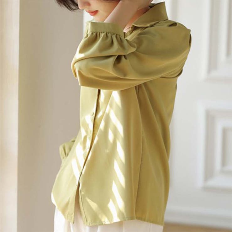 Vネックドレスシャツ【韓国ファッション】【春夏新商品】 | Doula Doula | 詳細画像8 