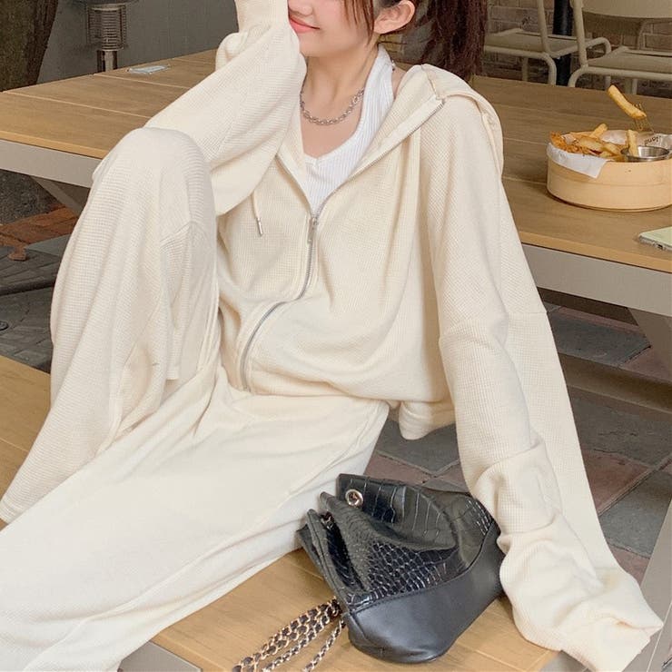 aespa ジップアップパーカー スウェットパンツ セットアップセット L