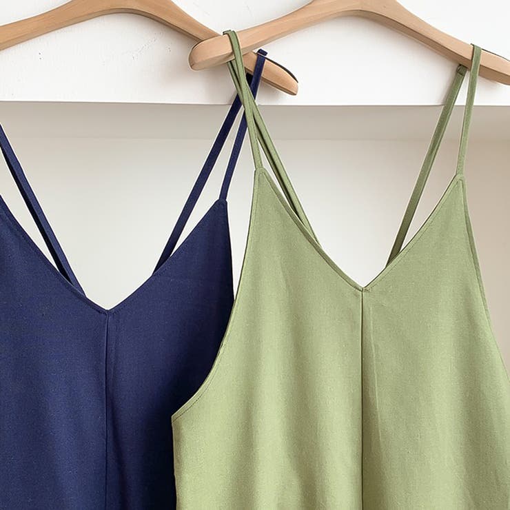 さらっとリラックス。Vネックサロペットワイドパンツ | Doula Doula | 詳細画像5 