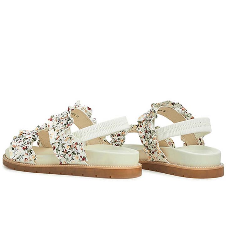 シャーリングフリルが新鮮。ギャザーフリルストラップサンダル スポーティー | Doula Doula | 詳細画像6 