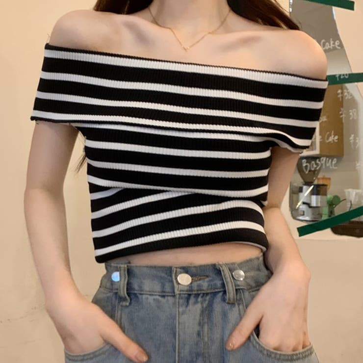 夏のマリンテイスト。オフショルボーダーニットソー | Doula Doula | 詳細画像18 