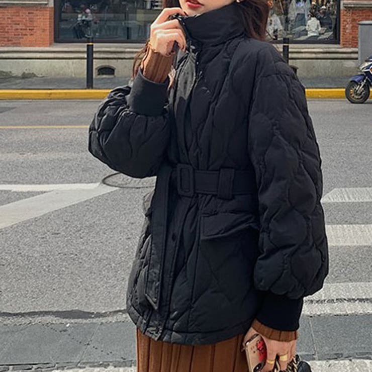 ウエストベルトキルティングジャケット[品番：DOUW0009728]｜Doula