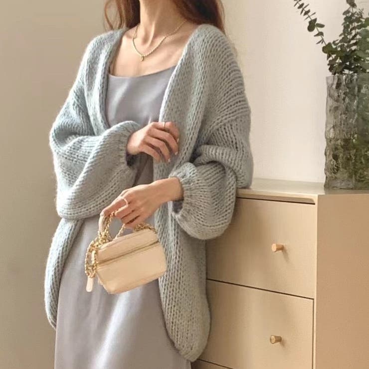 ローゲージニットガウンカーディガン[品番：DOUW0009877]｜Doula Doula  