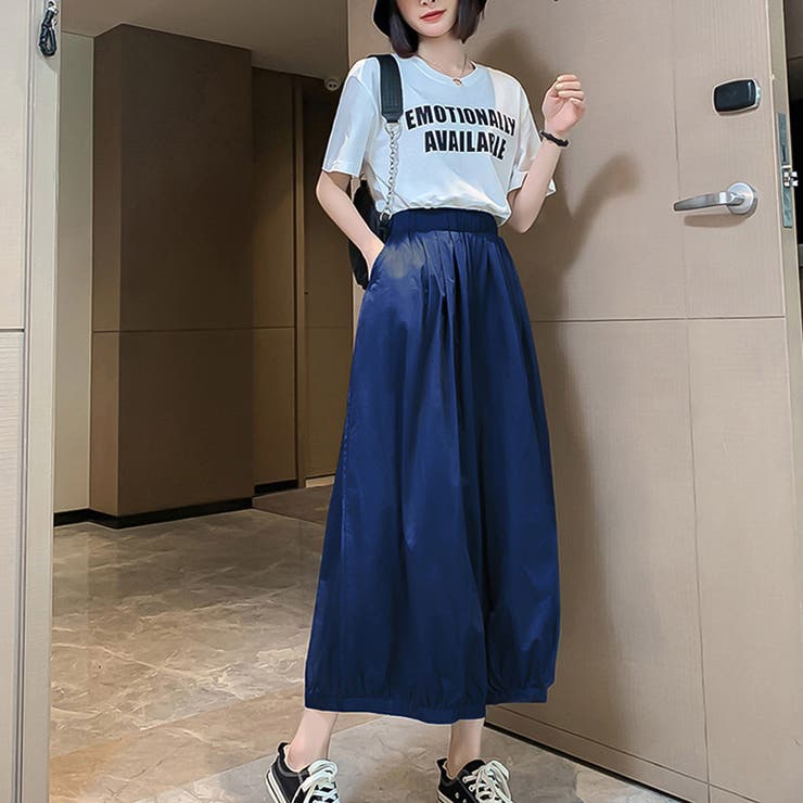 未使用 プランテーション コットン ガウチョパンツ ワイドパンツ ウエストゴム 楽天市場】ワイドパンツ レディース ゆったり 春夏 ガウチョ 8分
