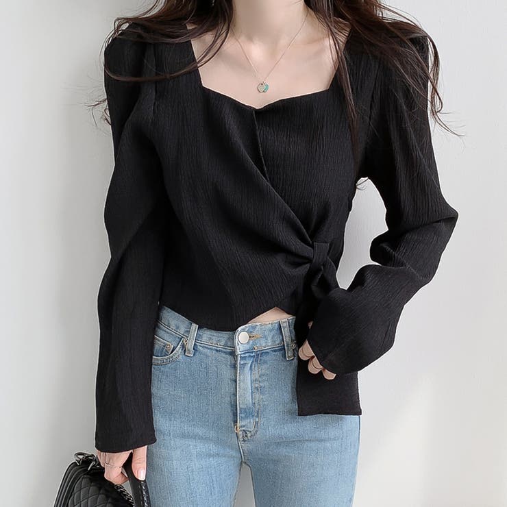 パフスリーブウエストマークブラウス【韓国ファッション】【春夏新商品】 | Doula Doula | 詳細画像22 