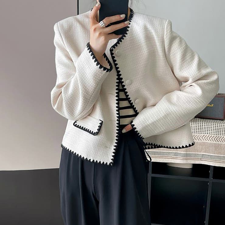 完売品 定価¥39,930✨ チェスティ 2wayツイードジャケット ピンク 1 完売品 定価¥39,930✨ チェスティ 2wayツイードジャケット ピンク 1