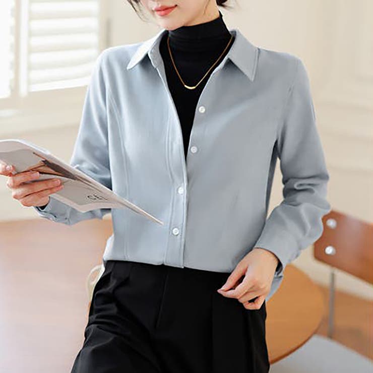 サイドタックブラウスシャツ【韓国ファッション】【春夏新商品】 | Doula Doula | 詳細画像6 