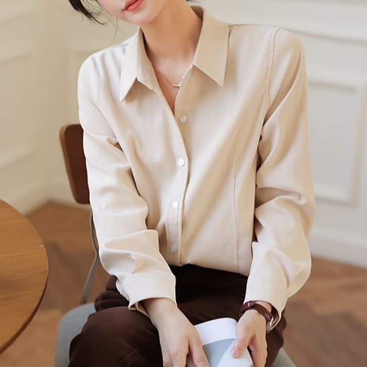 サイドタックブラウスシャツ【韓国ファッション】【春夏新商品