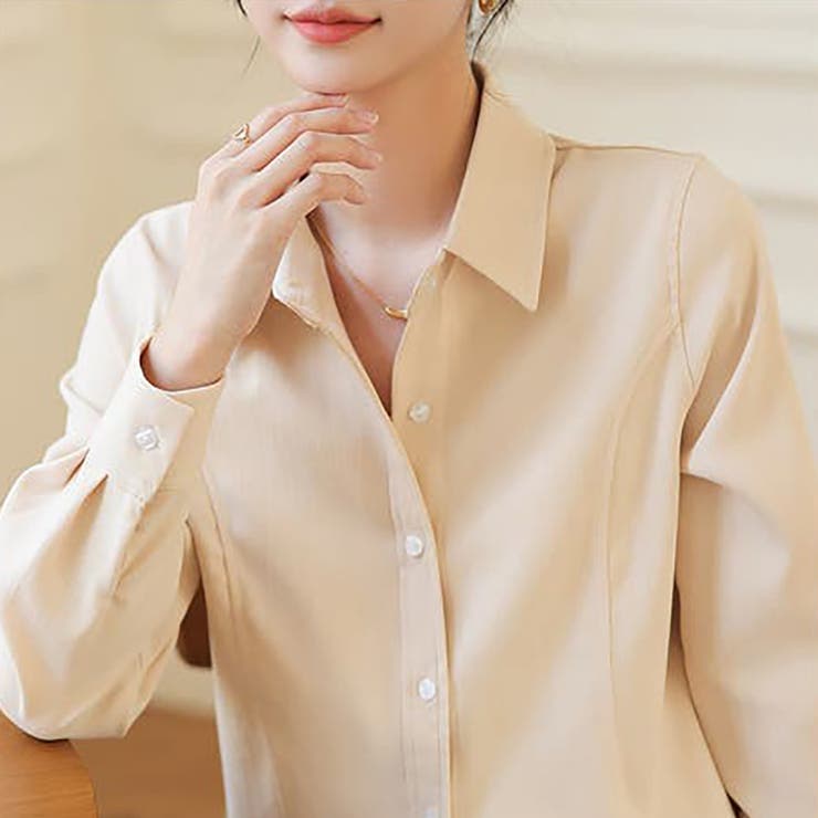 サイドタックブラウスシャツ【韓国ファッション】【春夏新商品