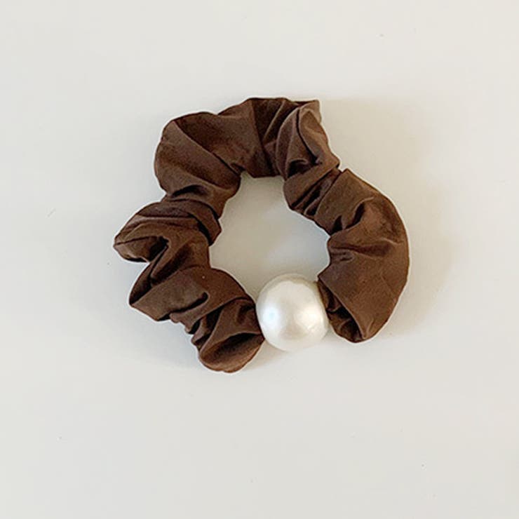 ブラウン | シュシュ ヘアゴム まとめ髪 ヘアアクセサリー | Doux Belle 