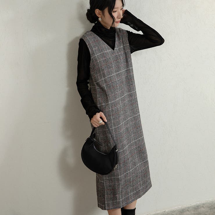 新色追加 ジャンパースカート 選べる長さ | Doux Belle  | 詳細画像4 