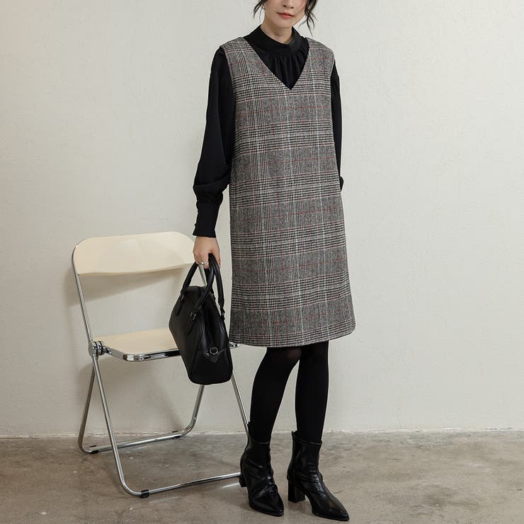 新色追加 ジャンパースカート 選べる長さ | Doux Belle  | 詳細画像5 