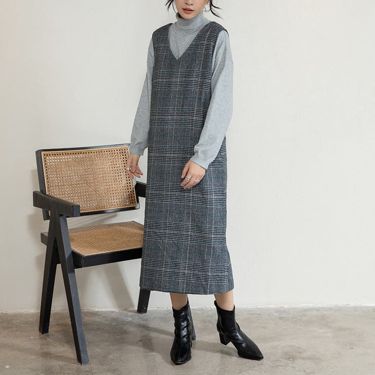 新色追加 ジャンパースカート 選べる長さ | Doux Belle  | 詳細画像8 