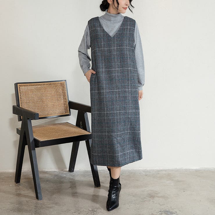 新色追加 ジャンパースカート 選べる長さ | Doux Belle  | 詳細画像9 