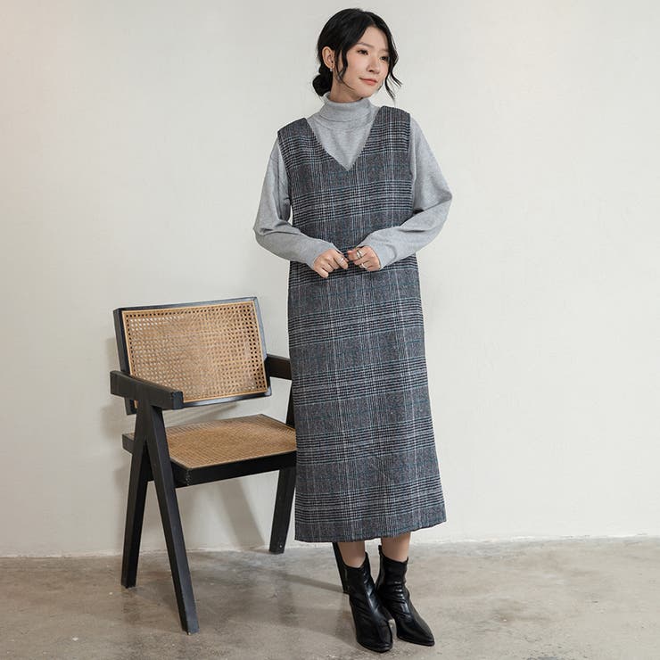 新色追加 ジャンパースカート 選べる長さ | Doux Belle  | 詳細画像10 