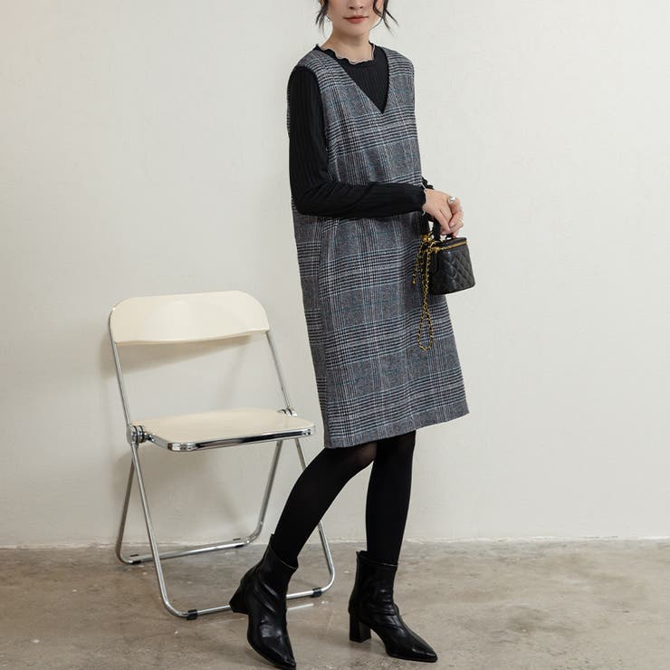 新色追加 ジャンパースカート 選べる長さ | Doux Belle  | 詳細画像13 