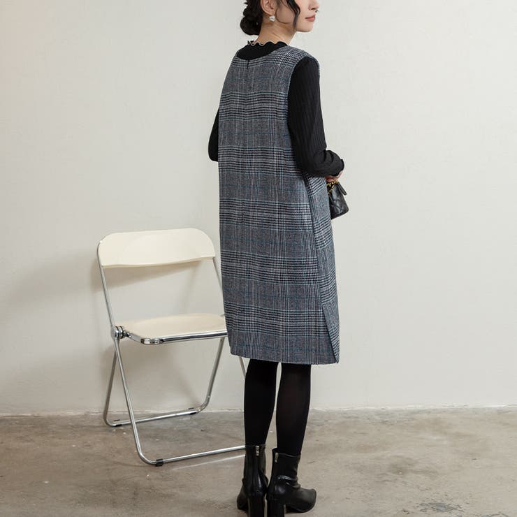 新色追加 ジャンパースカート 選べる長さ | Doux Belle  | 詳細画像14 