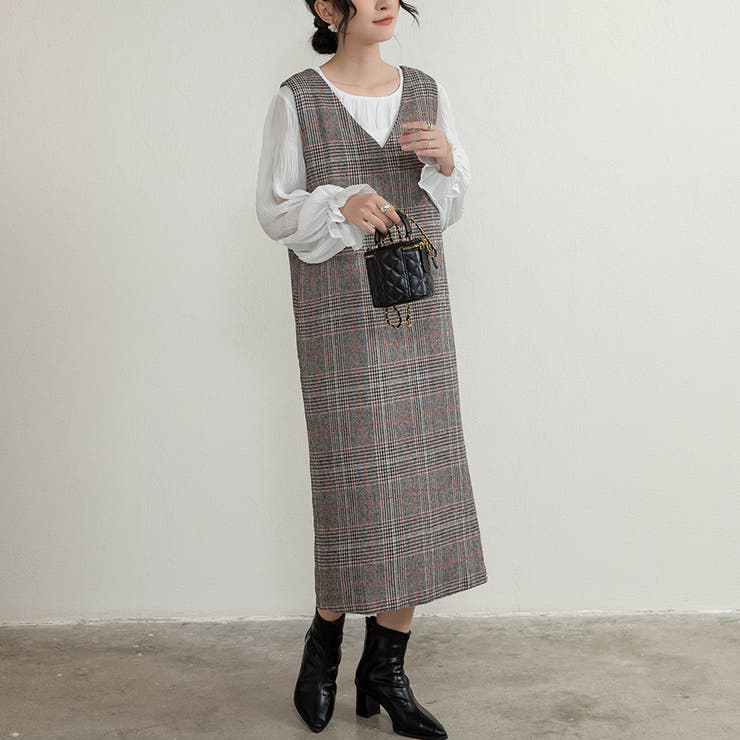 新色追加 ジャンパースカート 選べる長さ | Doux Belle  | 詳細画像17 