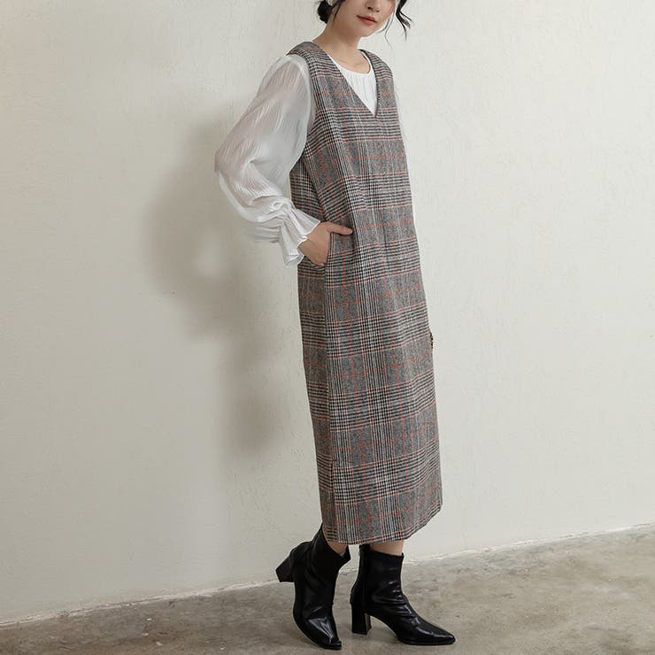 新色追加 ジャンパースカート 選べる長さ | Doux Belle  | 詳細画像18 