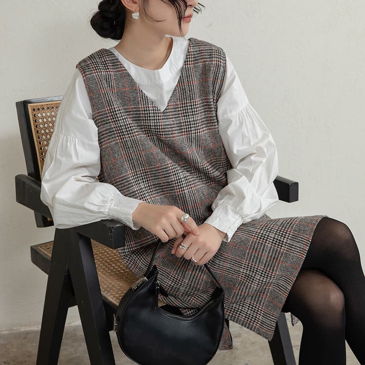 新色追加 ジャンパースカート 選べる長さ | Doux Belle  | 詳細画像21 