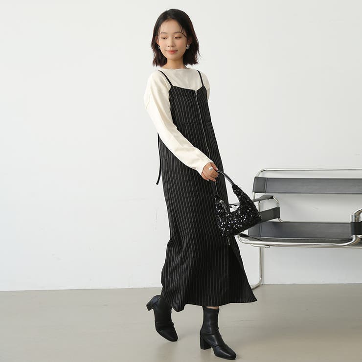 オールインワン スカート ストライプ | Doux Belle  | 詳細画像11 