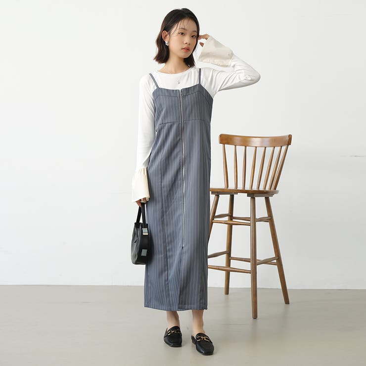 オールインワン スカート ストライプ | Doux Belle  | 詳細画像6 