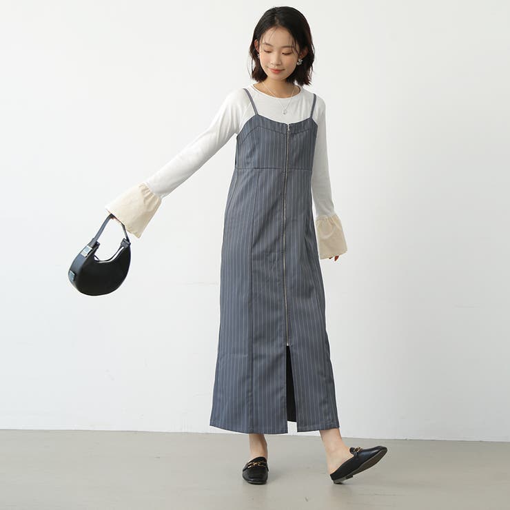 オールインワン スカート ストライプ | Doux Belle  | 詳細画像7 