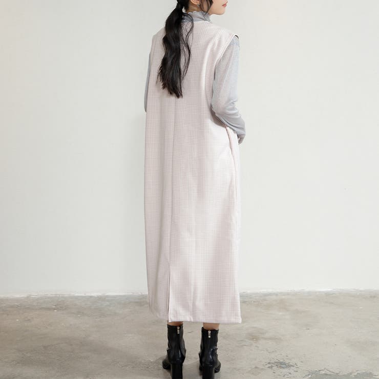 ジャンパスカート 2タイプネック 深Vネック キーネック | Doux Belle  | 詳細画像11 