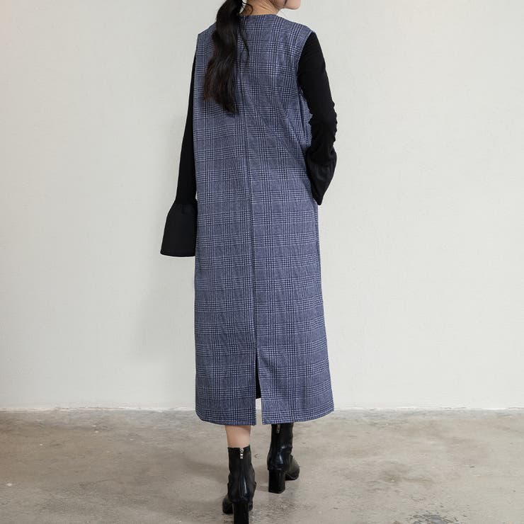 ジャンパスカート 2タイプネック 深Vネック キーネック | Doux Belle  | 詳細画像29 