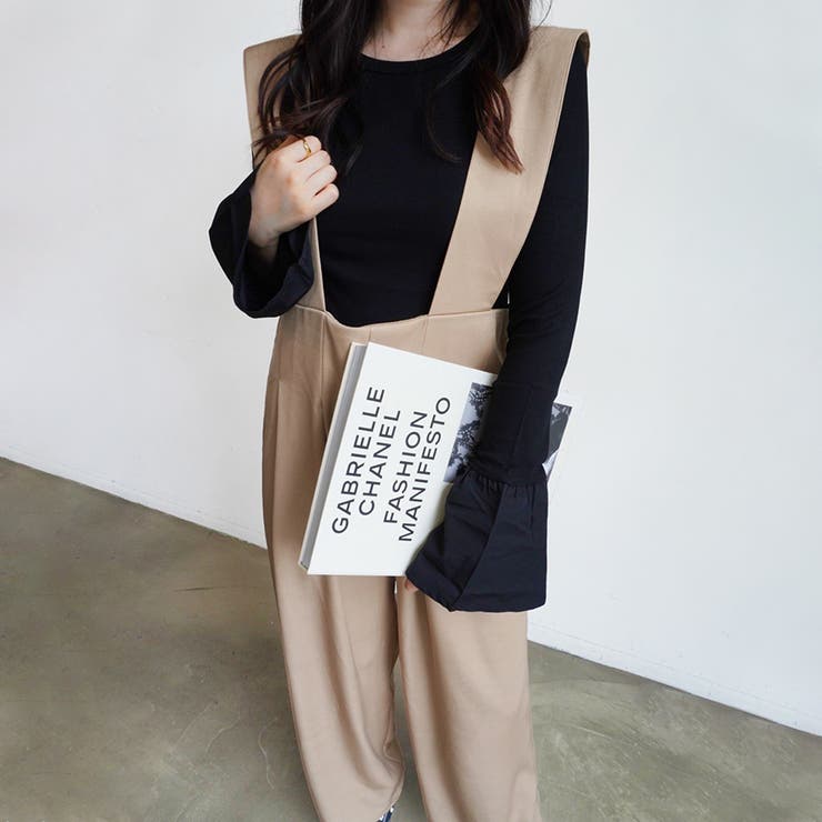 ツイルハイウエストサロペット ボトムス サロペ | Doux Belle  | 詳細画像5 