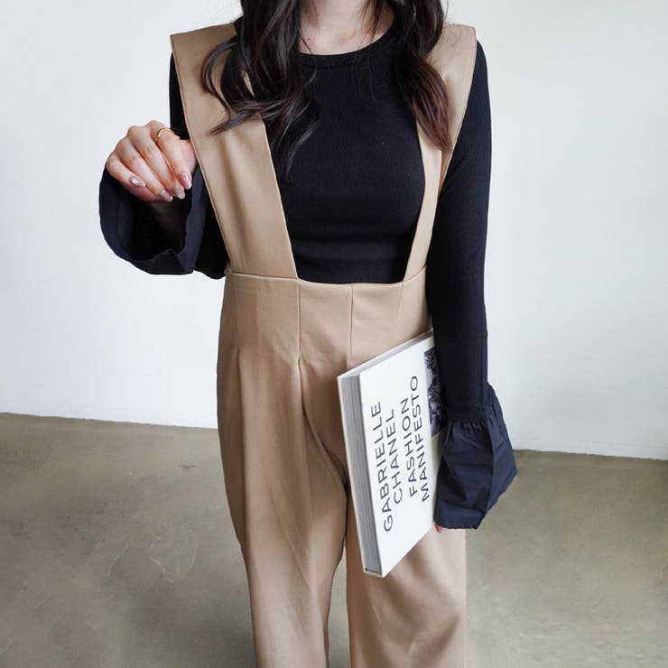 ツイルハイウエストサロペット ボトムス サロペ | Doux Belle  | 詳細画像7 