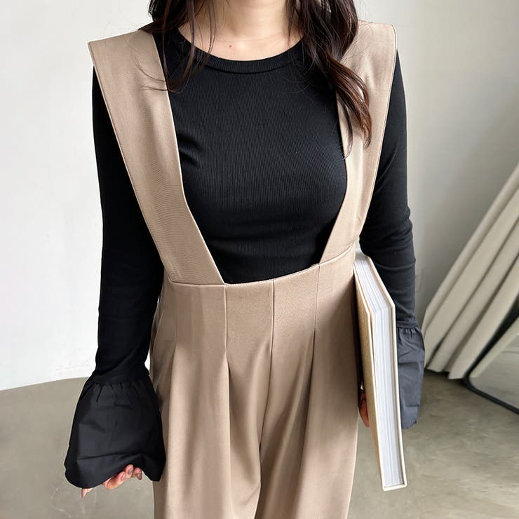 ツイルハイウエストサロペット ボトムス サロペ | Doux Belle  | 詳細画像8 