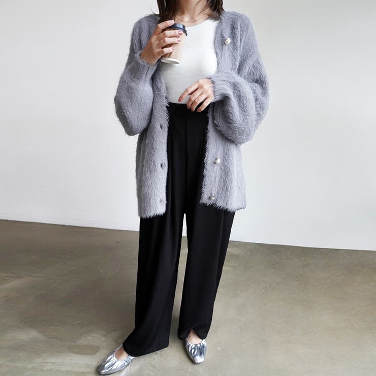 ブラック | ツイルハイウエストサロペット ボトムス サロペ | Doux Belle 