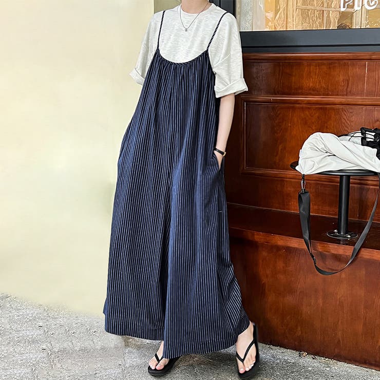 ワイドパンツサロペット | Doux Belle  | 詳細画像1 